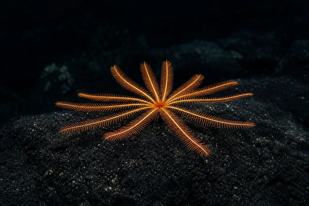 Wrinkled feather star